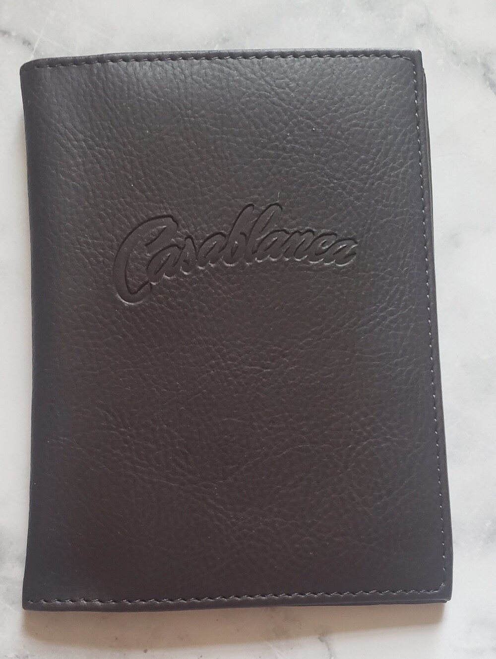 Casablanca 1942 Bogart Movie Passport Holder Case Card ID Travel Faux Leather